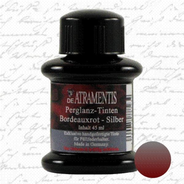 Pearlscent Ink Bordeaux Red Silver